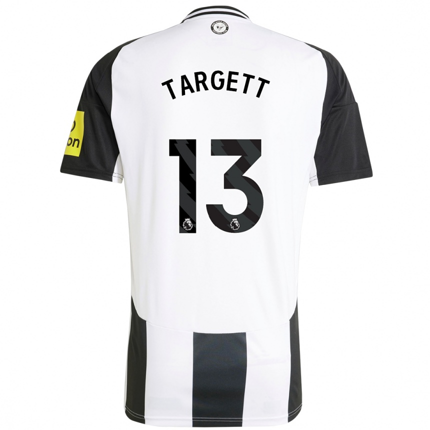 Enfant Football Maillot Matt Targett #13 Blanc Noir Tenues Domicile 2024/25