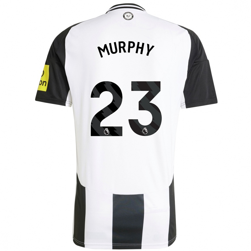 Enfant Football Maillot Jacob Murphy #23 Blanc Noir Tenues Domicile 2024/25