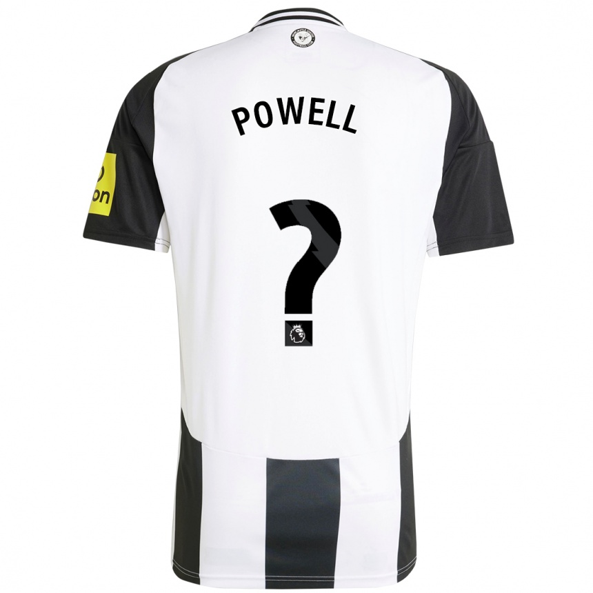 Enfant Football Maillot Harry Powell #0 Blanc Noir Tenues Domicile 2024/25