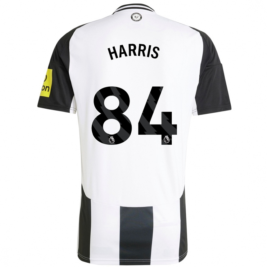 Enfant Football Maillot Aidan Harris #84 Blanc Noir Tenues Domicile 2024/25