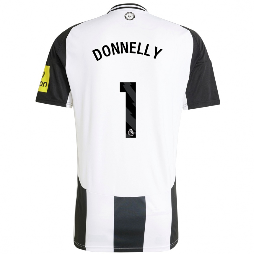 Enfant Football Maillot Grace Donnelly #1 Blanc Noir Tenues Domicile 2024/25