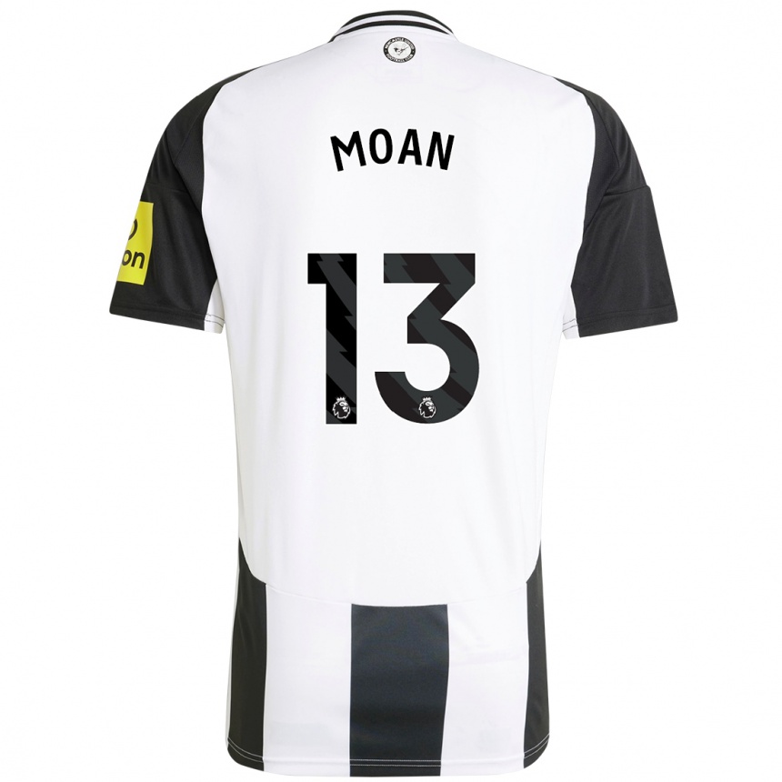 Enfant Football Maillot Claudia Moan #13 Blanc Noir Tenues Domicile 2024/25