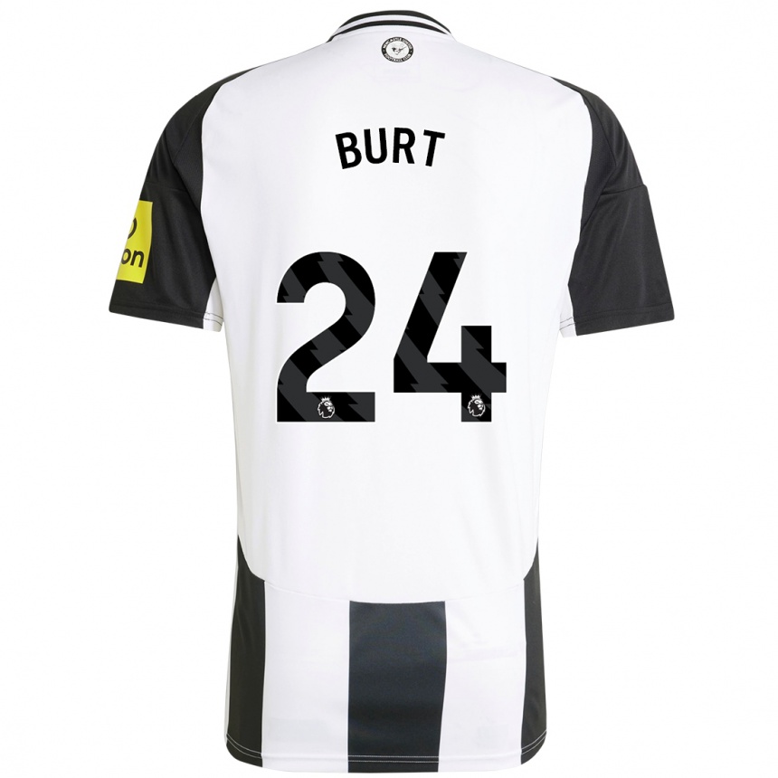 Enfant Football Maillot Daisy Burt #24 Blanc Noir Tenues Domicile 2024/25