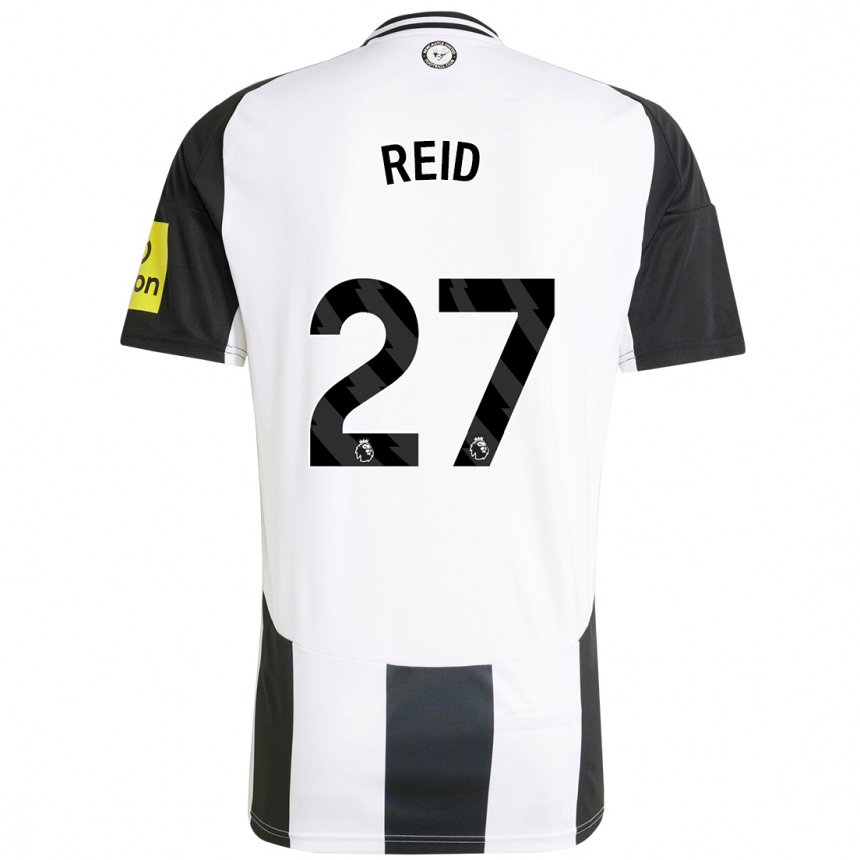 Enfant Football Maillot Hannah Reid #27 Blanc Noir Tenues Domicile 2024/25