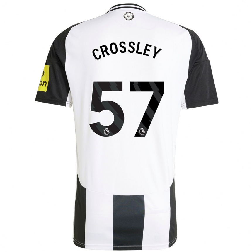 Enfant Football Maillot Kyle Crossley #57 Blanc Noir Tenues Domicile 2024/25