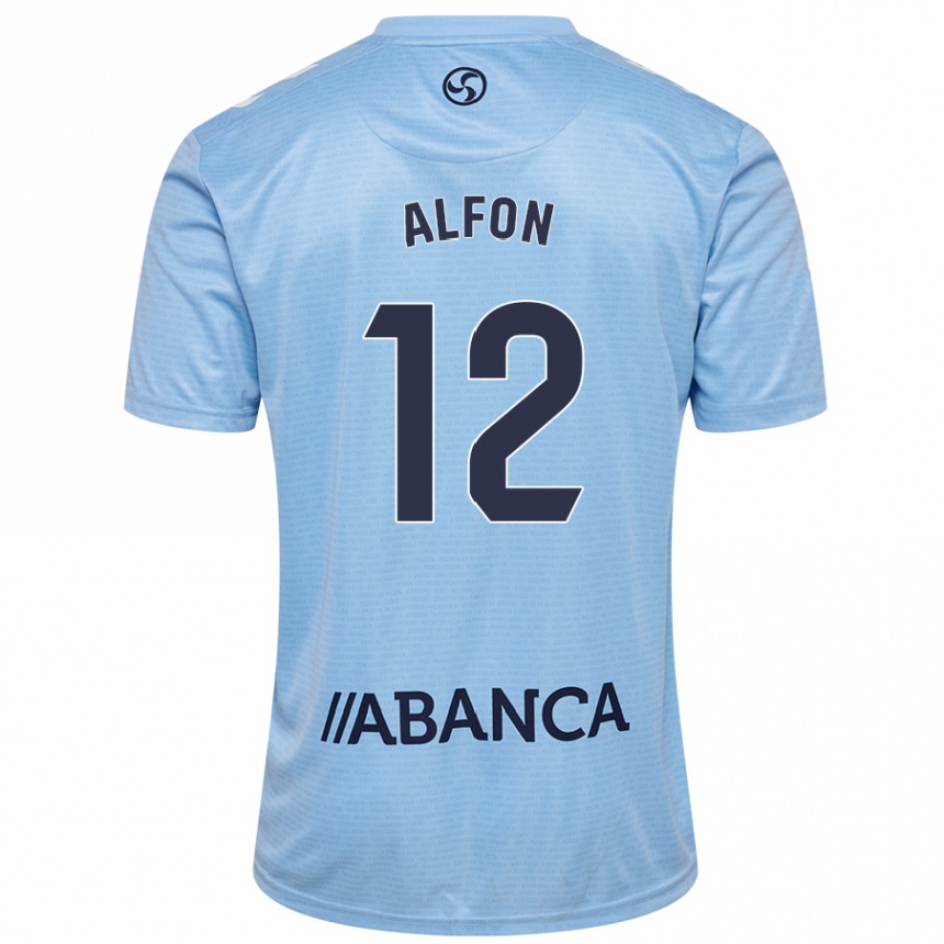 Enfant Football Maillot Alfon González #12 Bleu Ciel Tenues Domicile 2024/25