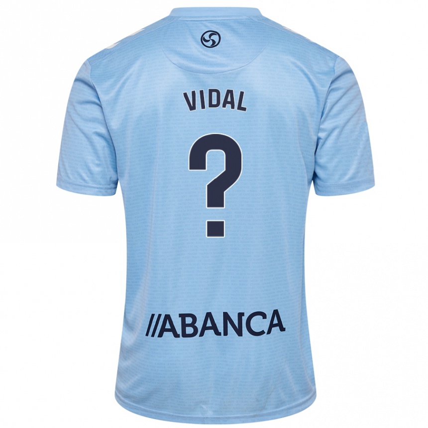 Enfant Football Maillot Marc Vidal #0 Bleu Ciel Tenues Domicile 2024/25