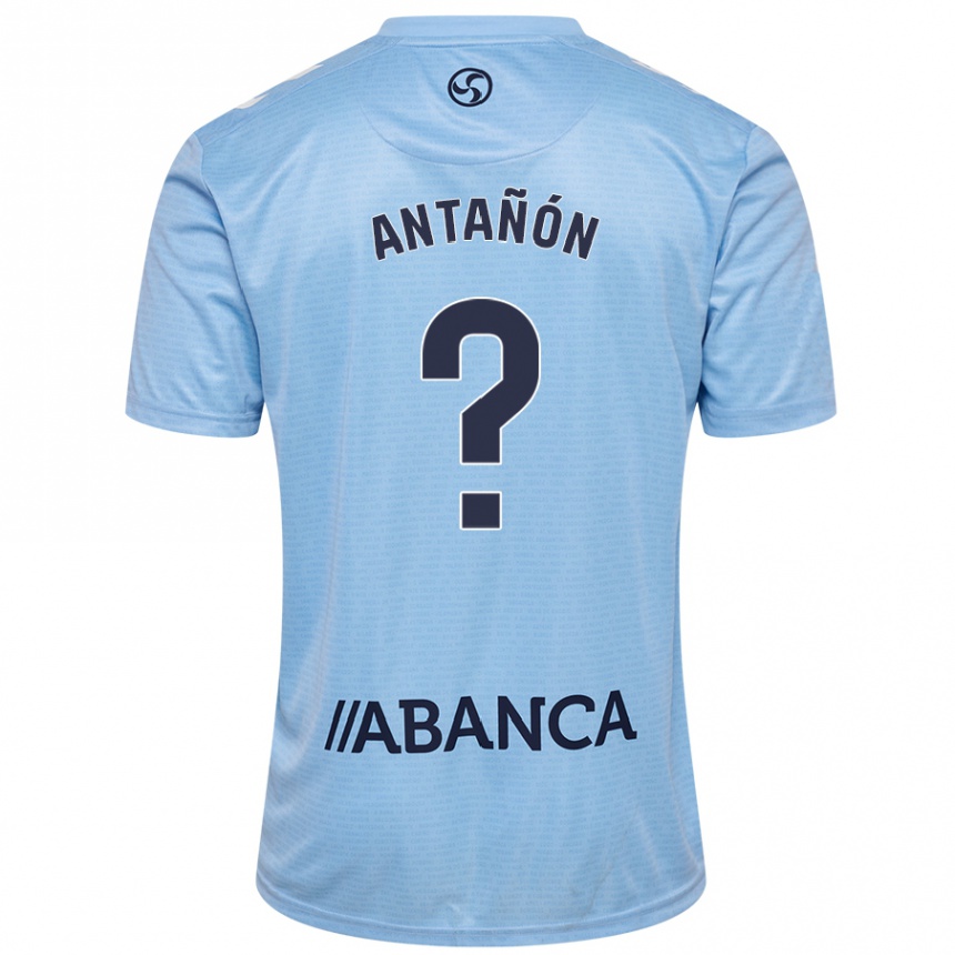 Enfant Football Maillot Andrés Antañón #0 Bleu Ciel Tenues Domicile 2024/25