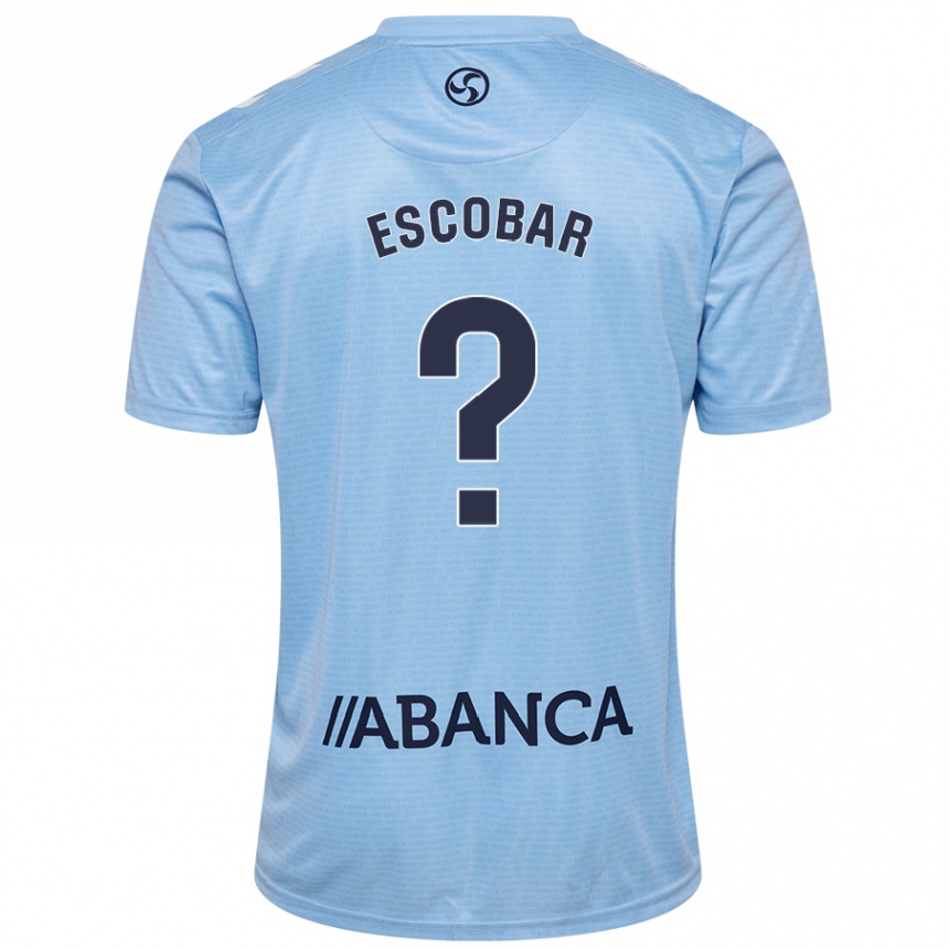 Enfant Football Maillot Jordi Escobar #0 Bleu Ciel Tenues Domicile 2024/25