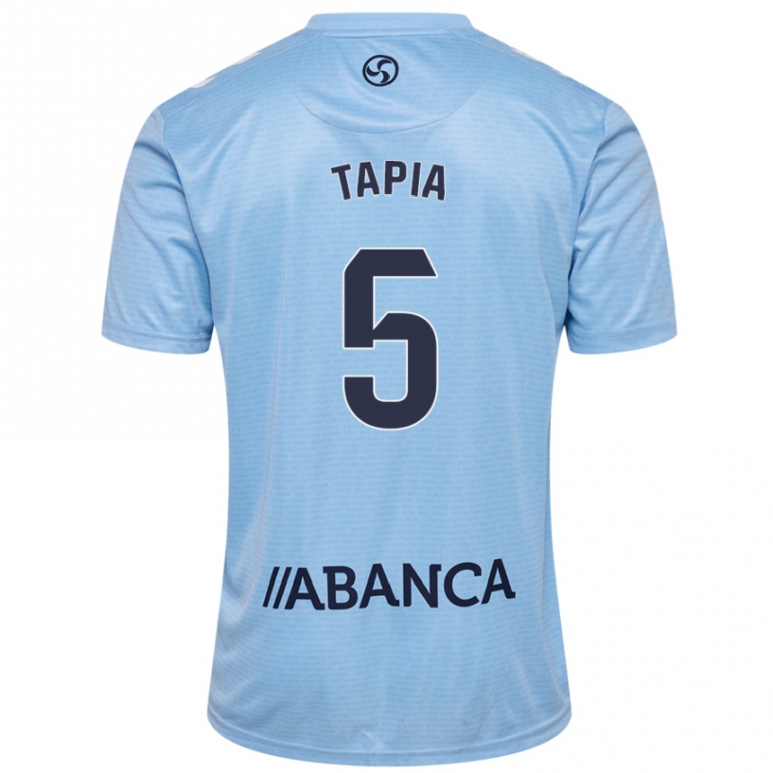 Enfant Football Maillot Renato Tapia #5 Bleu Ciel Tenues Domicile 2024/25