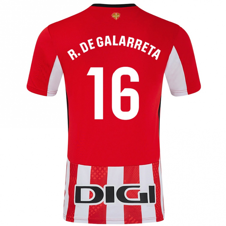 Enfant Football Maillot Iñigo Ruiz De Galarreta #16 Rouge Blanc Tenues Domicile 2024/25