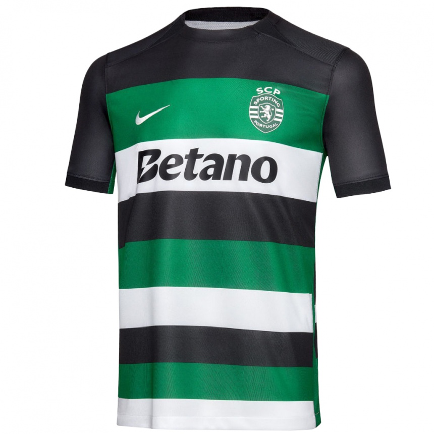 Enfant Football Maillot Franco Israel #1 Noir Blanc Vert Tenues Domicile 2024/25