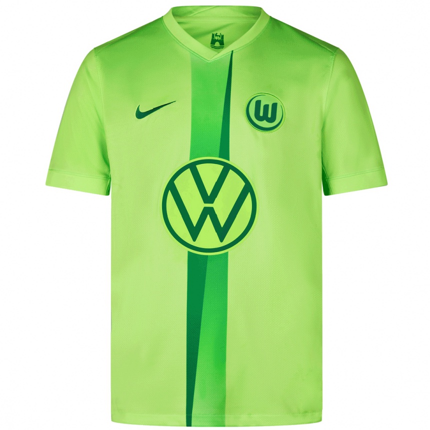 Enfant Football Maillot Anneke Borbe #30 Vert Fluo Tenues Domicile 2024/25