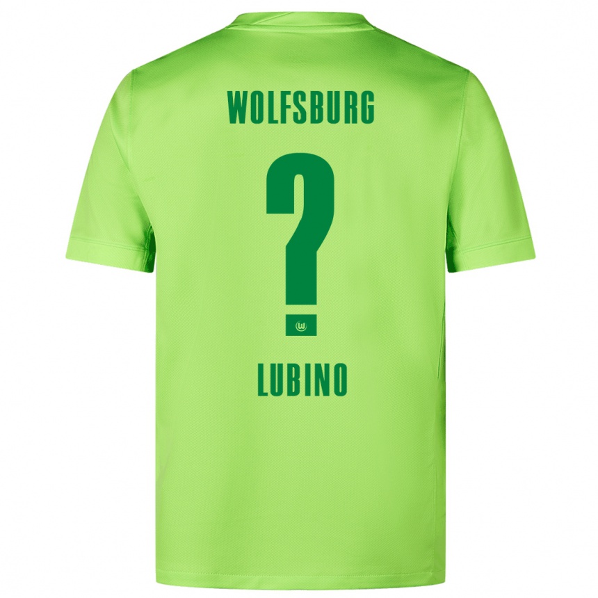 Enfant Football Maillot Francesco Lubino #0 Vert Fluo Tenues Domicile 2024/25