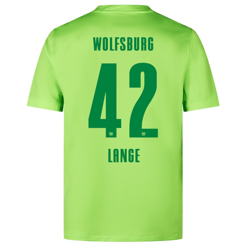 Enfant Football Maillot Felix Lange #42 Vert Fluo Tenues Domicile 2024/25