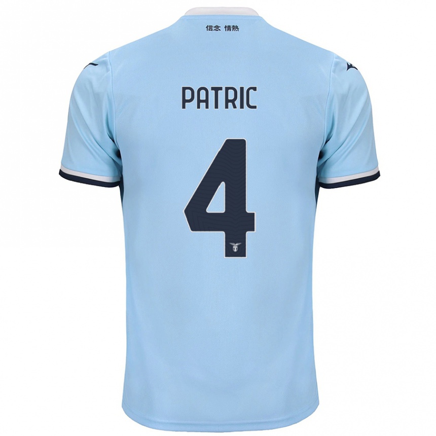 Enfant Football Maillot Patric #4 Bleu Tenues Domicile 2024/25