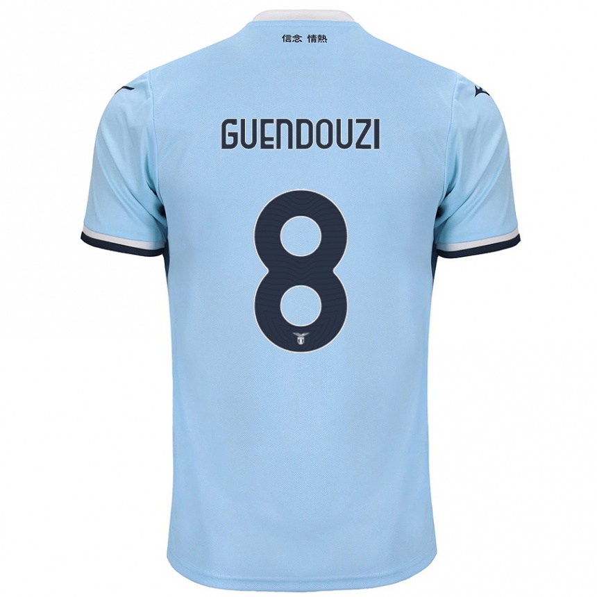 Enfant Football Maillot Matteo Guendouzi #8 Bleu Tenues Domicile 2024/25