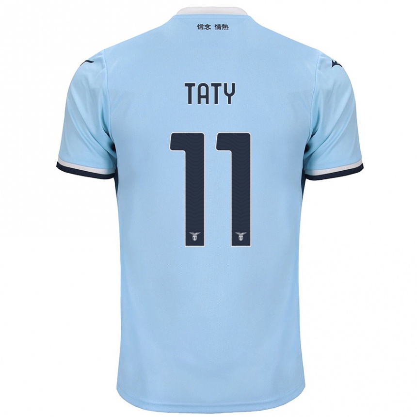 Enfant Football Maillot Taty Castellanos #11 Bleu Tenues Domicile 2024/25