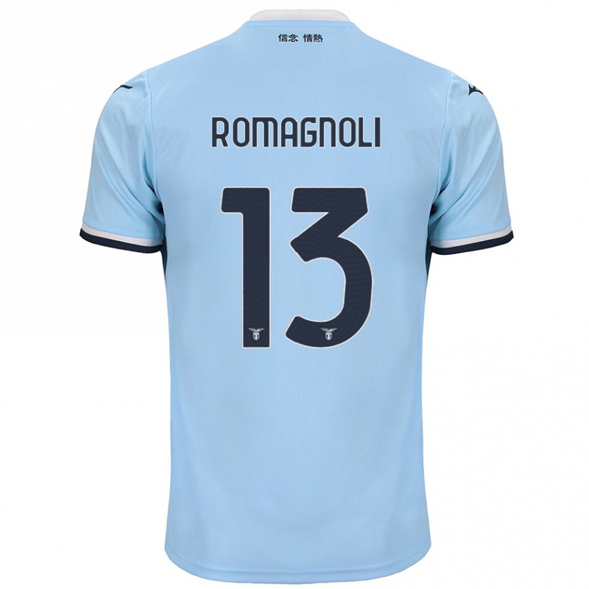 Enfant Football Maillot Alessio Romagnoli #13 Bleu Tenues Domicile 2024/25