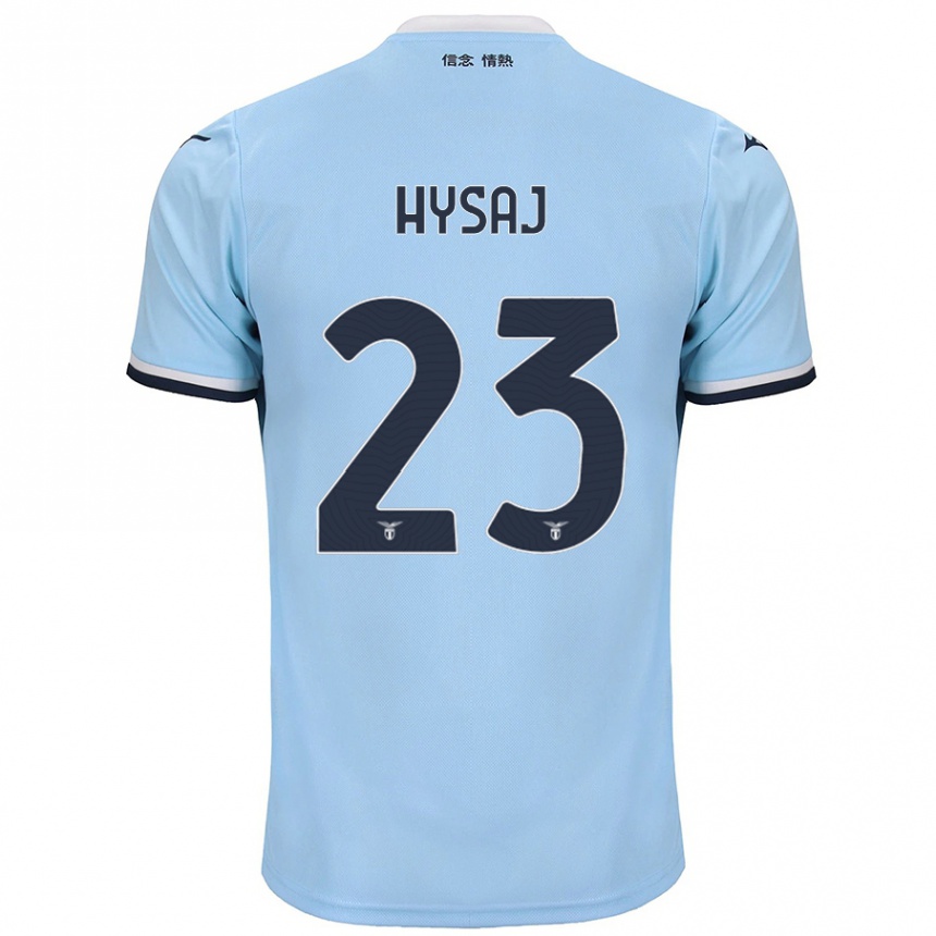 Enfant Football Maillot Elseid Hysaj #23 Bleu Tenues Domicile 2024/25