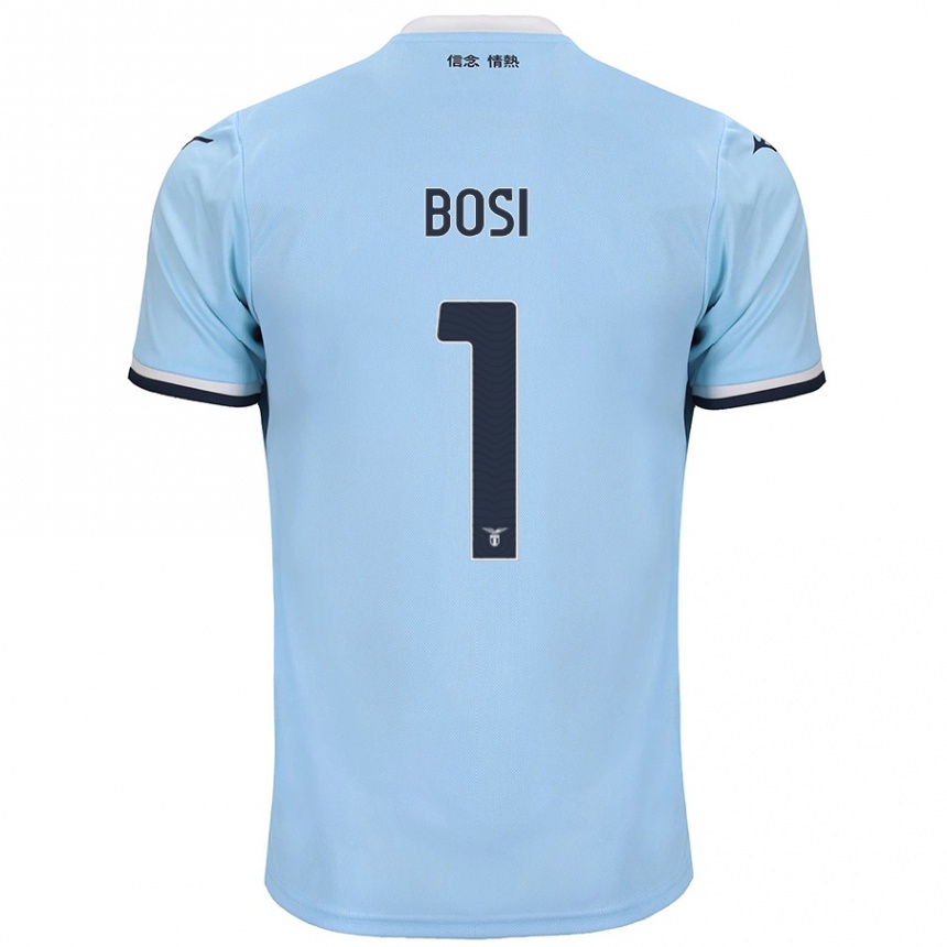 Enfant Football Maillot Gioele Bosi #1 Bleu Tenues Domicile 2024/25