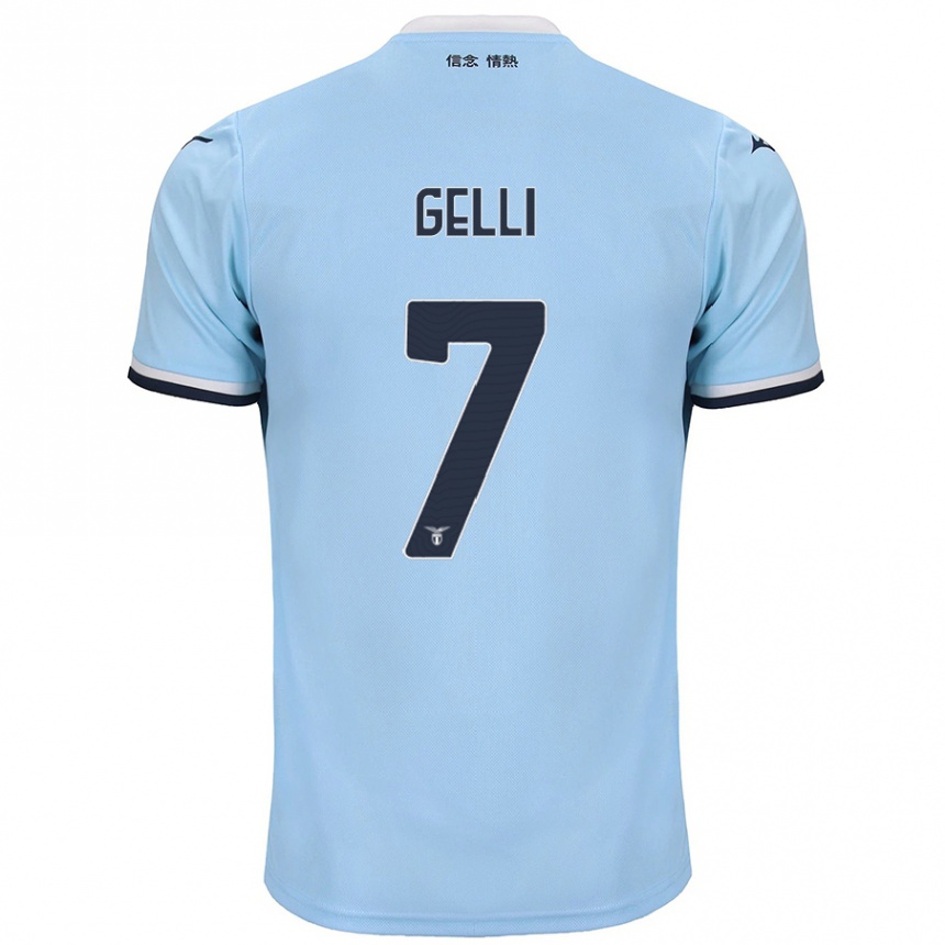 Enfant Football Maillot Valerio Gelli #7 Bleu Tenues Domicile 2024/25