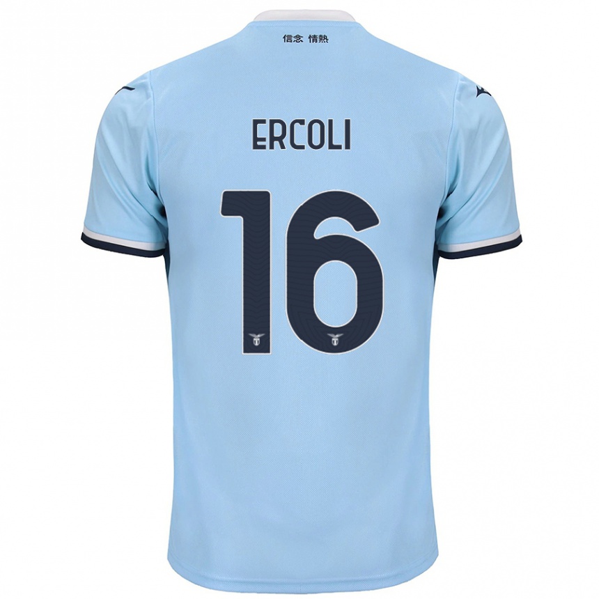 Enfant Football Maillot Michele Ercoli #16 Bleu Tenues Domicile 2024/25