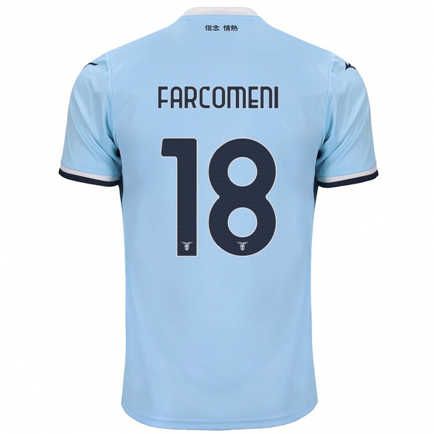 Enfant Football Maillot Valerio Farcomeni #18 Bleu Tenues Domicile 2024/25