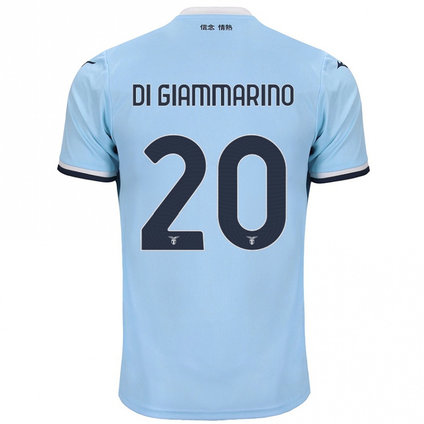 Enfant Football Maillot Virginia Di Giammarino #20 Bleu Tenues Domicile 2024/25