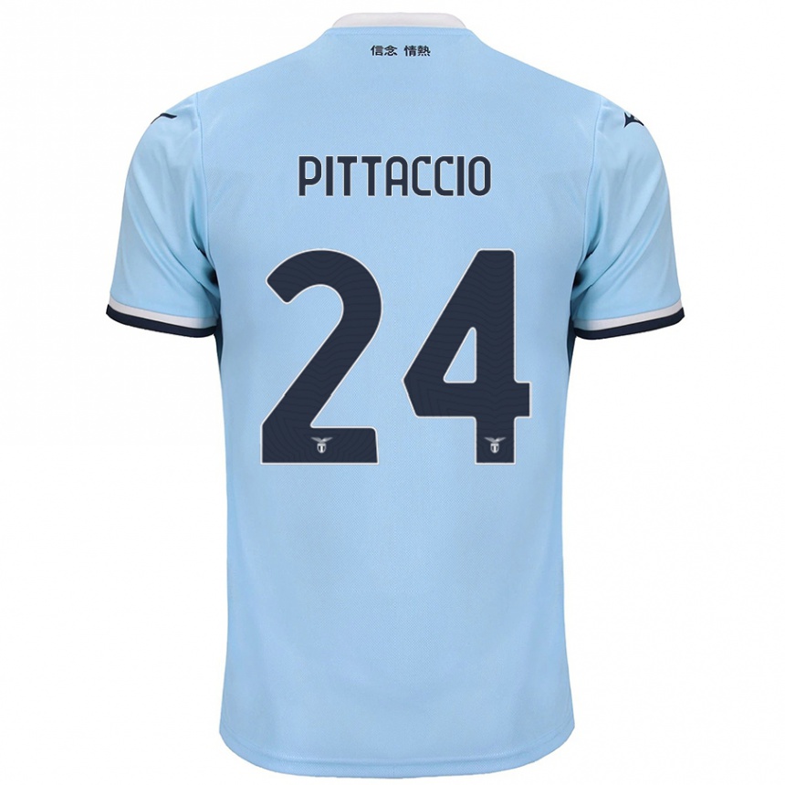 Enfant Football Maillot Francesca Pittaccio #24 Bleu Tenues Domicile 2024/25