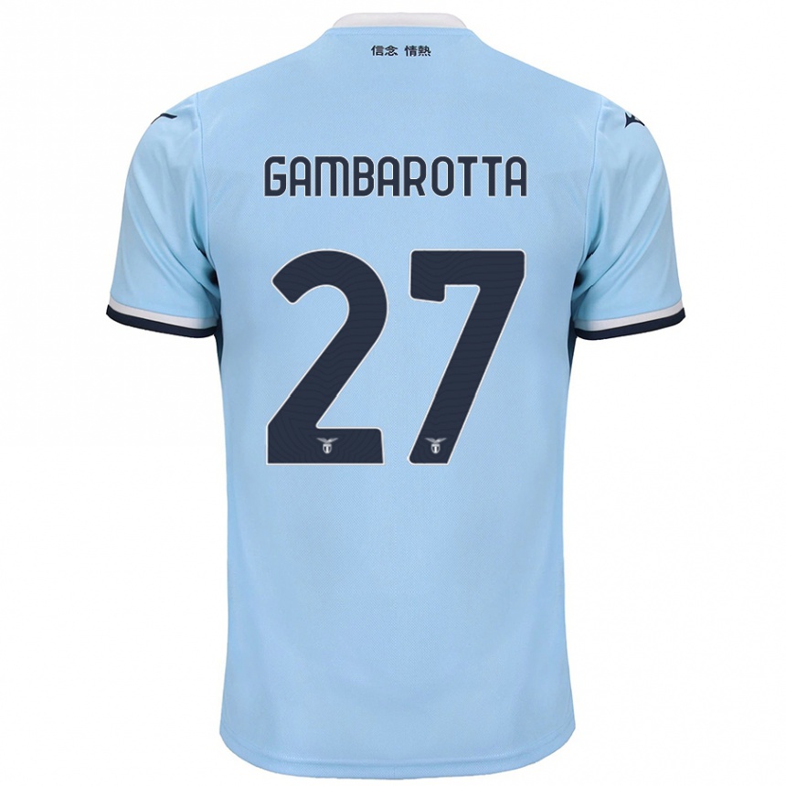 Enfant Football Maillot Margot Gambarotta #27 Bleu Tenues Domicile 2024/25