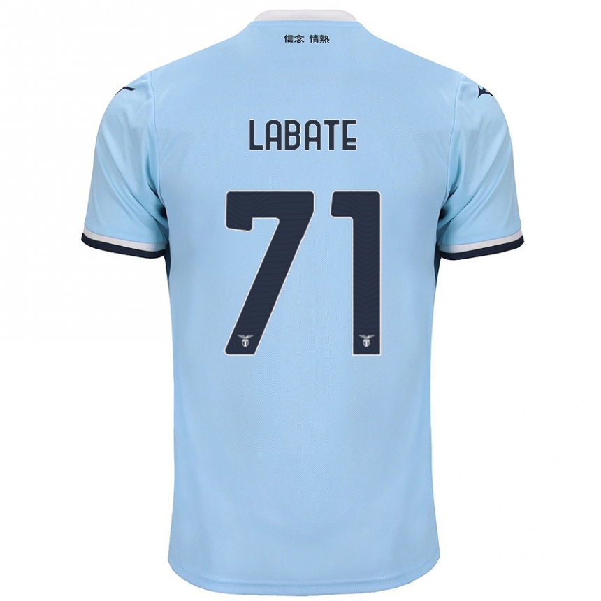 Enfant Football Maillot Camilla Labate #71 Bleu Tenues Domicile 2024/25