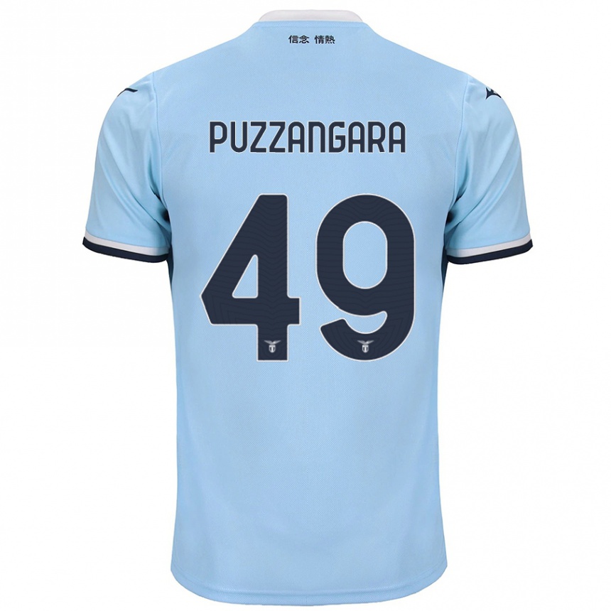 Enfant Football Maillot Angelo Antonio Puzzangara #49 Bleu Tenues Domicile 2024/25