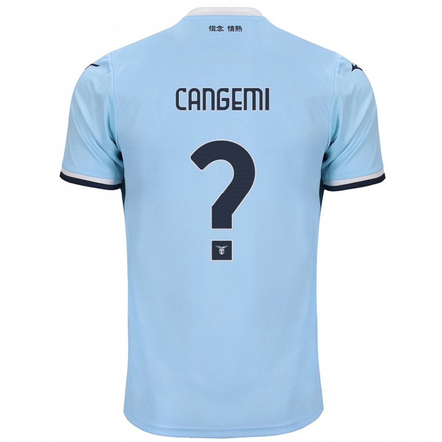 Enfant Football Maillot Emanuele Cangemi #0 Bleu Tenues Domicile 2024/25