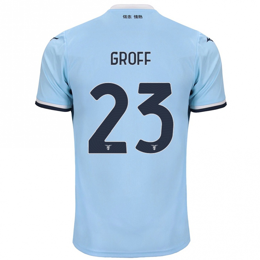 Enfant Football Maillot Chiara Groff #23 Bleu Tenues Domicile 2024/25