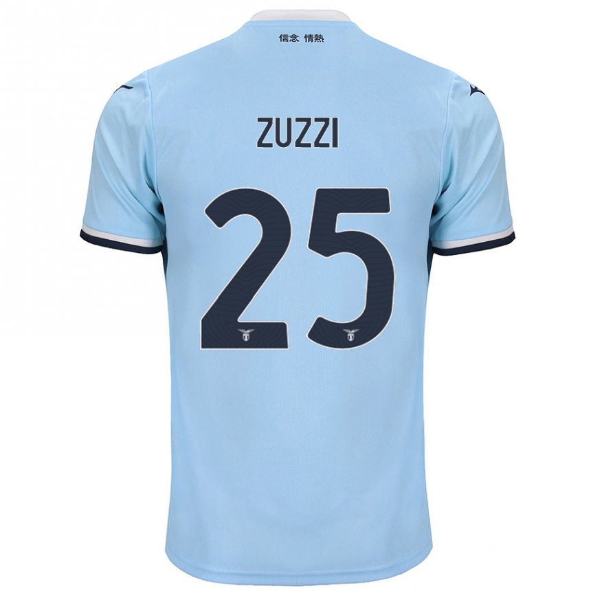 Enfant Football Maillot Giorgia Zuzzi #25 Bleu Tenues Domicile 2024/25