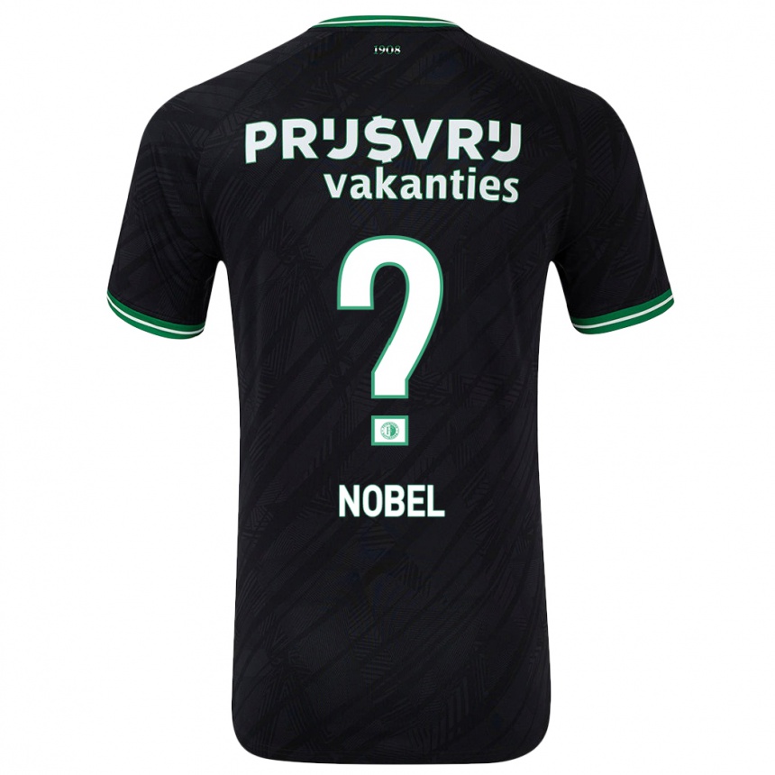 Enfant Football Maillot Sem Nobel #0 Noir Vert Tenues Extérieur 2024/25