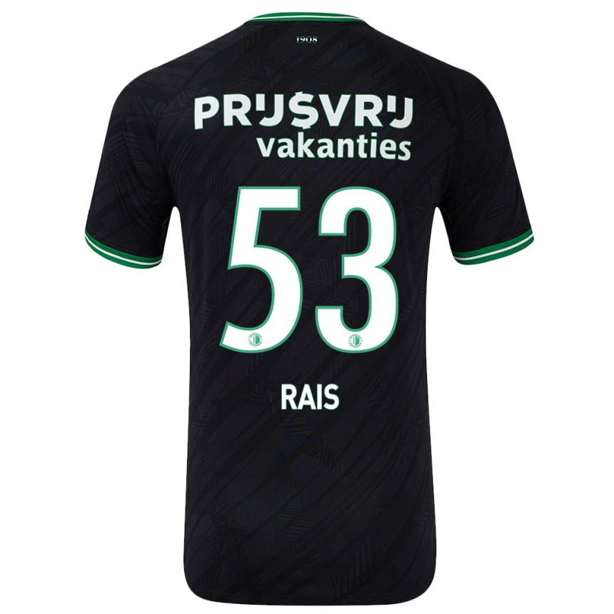 Enfant Football Maillot Amir Rais #53 Noir Vert Tenues Extérieur 2024/25