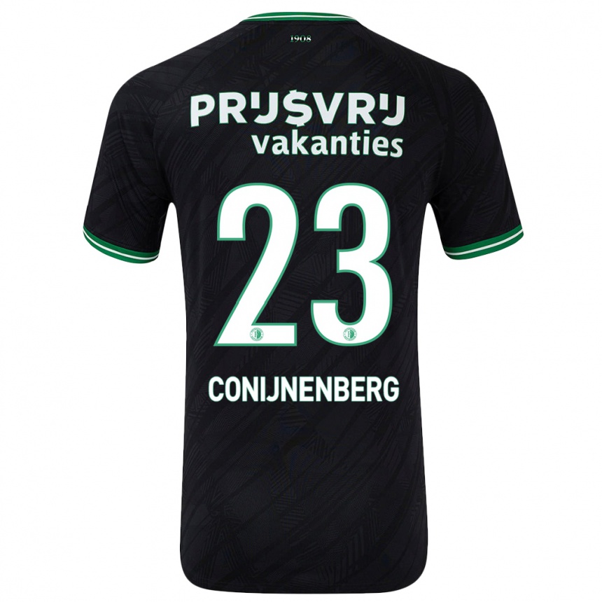 Enfant Football Maillot Jada Conijnenberg #23 Noir Vert Tenues Extérieur 2024/25