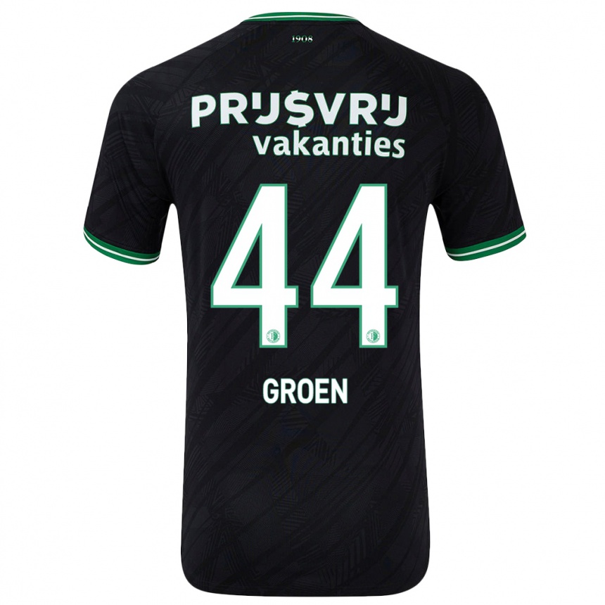 Enfant Football Maillot Nesto Groen #44 Noir Vert Tenues Extérieur 2024/25