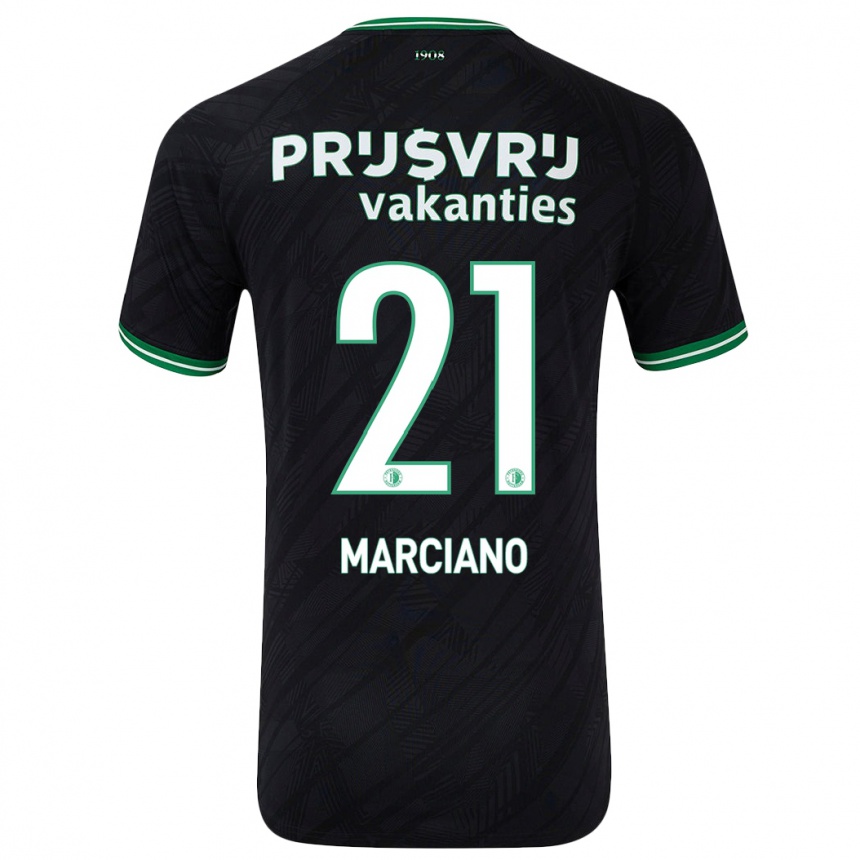 Enfant Football Maillot Ofir Marciano #21 Noir Vert Tenues Extérieur 2024/25