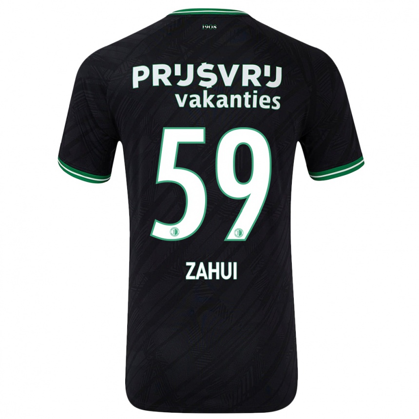 Enfant Football Maillot Nesta Zahui #59 Noir Vert Tenues Extérieur 2024/25