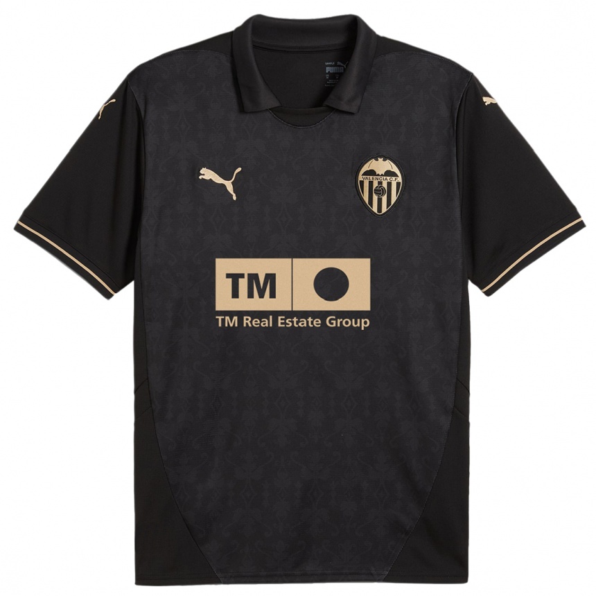 Enfant Football Maillot Hugo Guillamón #6 Noir Tenues Extérieur 2024/25