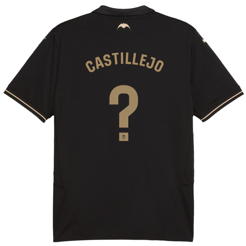 Enfant Football Maillot Samu Castillejo #0 Noir Tenues Extérieur 2024/25