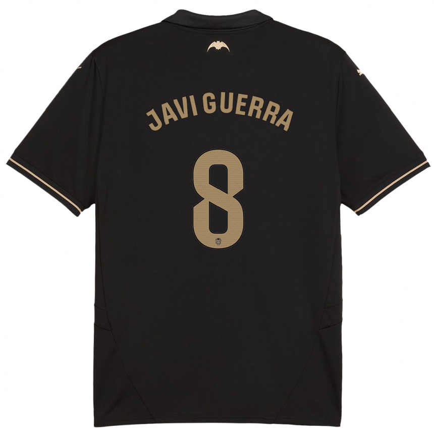 Enfant Football Maillot Javi Guerra #8 Noir Tenues Extérieur 2024/25