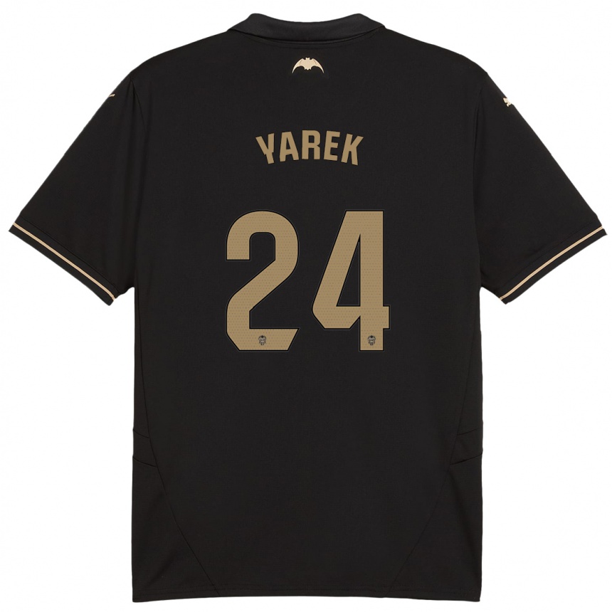 Enfant Football Maillot Yarek Gasiorowski #24 Noir Tenues Extérieur 2024/25