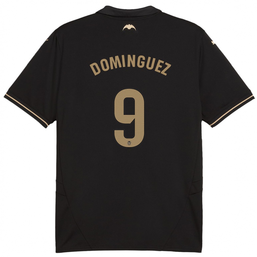 Enfant Football Maillot Mario Dominguez #9 Noir Tenues Extérieur 2024/25