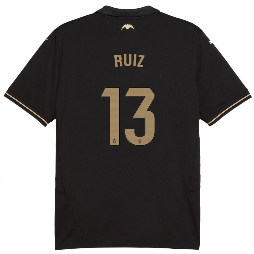 Enfant Football Maillot Nil Ruiz #13 Noir Tenues Extérieur 2024/25