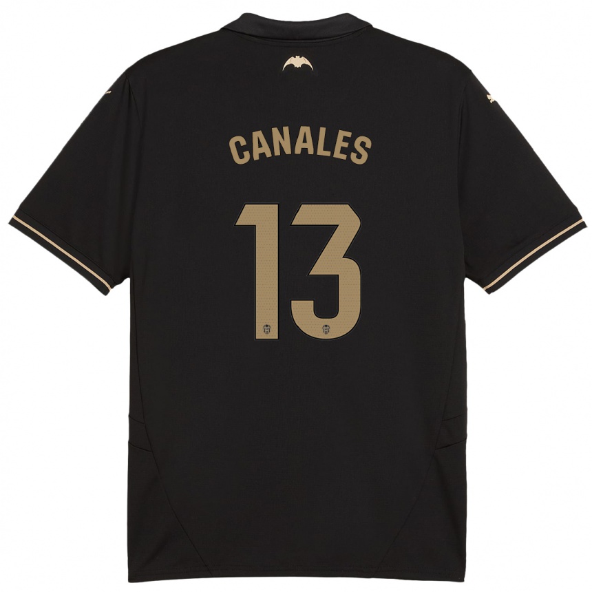 Enfant Football Maillot Antonia Canales #13 Noir Tenues Extérieur 2024/25