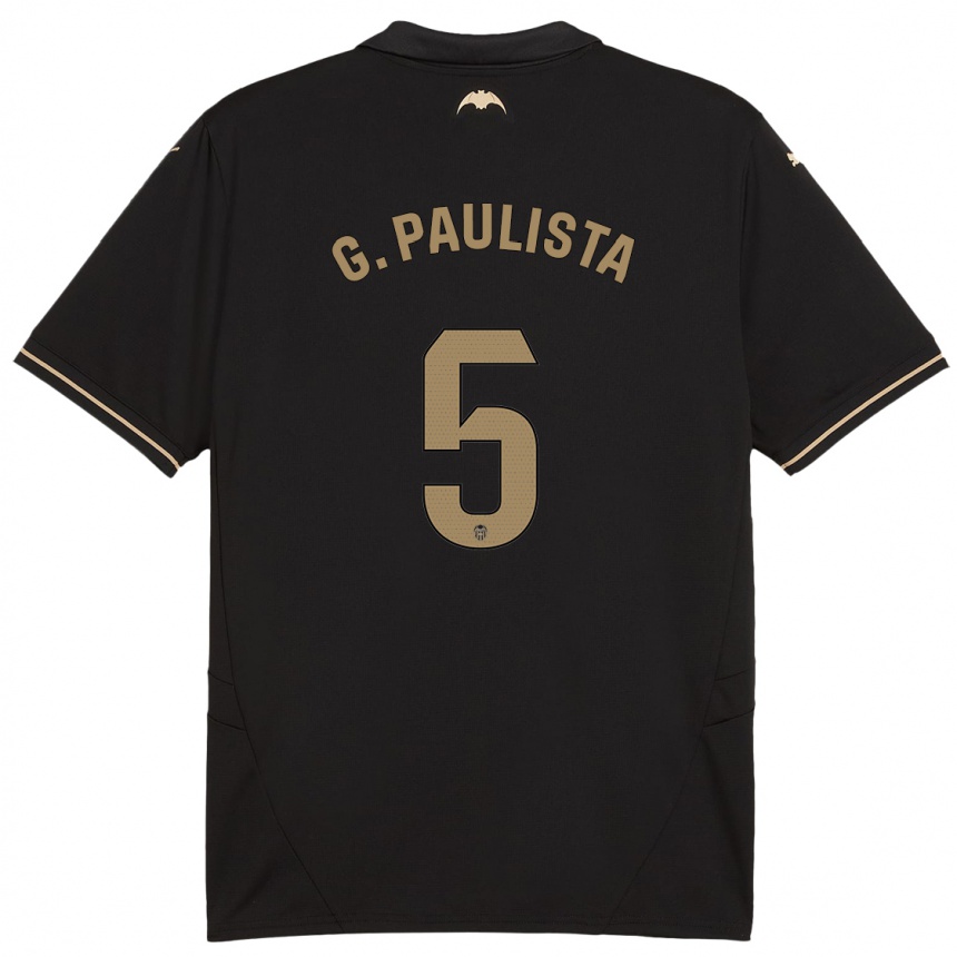 Enfant Football Maillot Gabriel Paulista #5 Noir Tenues Extérieur 2024/25